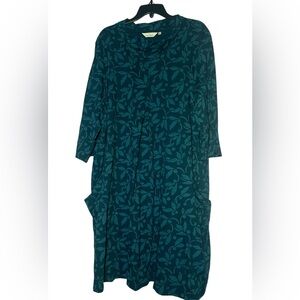 Seasalt Cornwall Etching Ink Print Midi Dress size 22